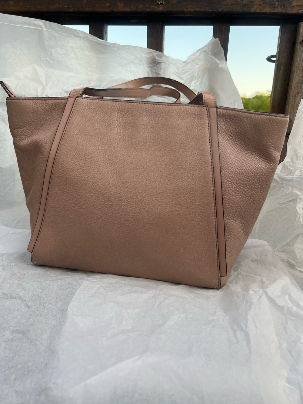 Michael Kors large mauve pebbled leather shoulder bag - Picture 10 of 16